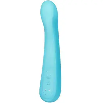 Вибратор для точки G с имитацией фингеринга Iroha Fit+ Aonami, голубой