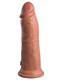 Вибратор KC Elite 8" Vibrating Silicone Dong, телесный, загорелый