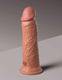 Вибратор KC Elite 8" Vibrating Silicone Dong, телесный, загорелый