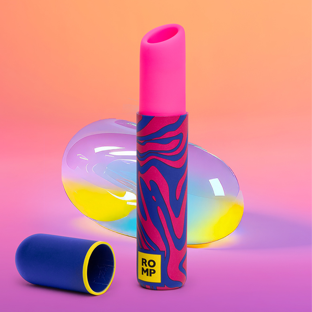 Вакуумный стимулятор клитора Romp Lipstick, розовый