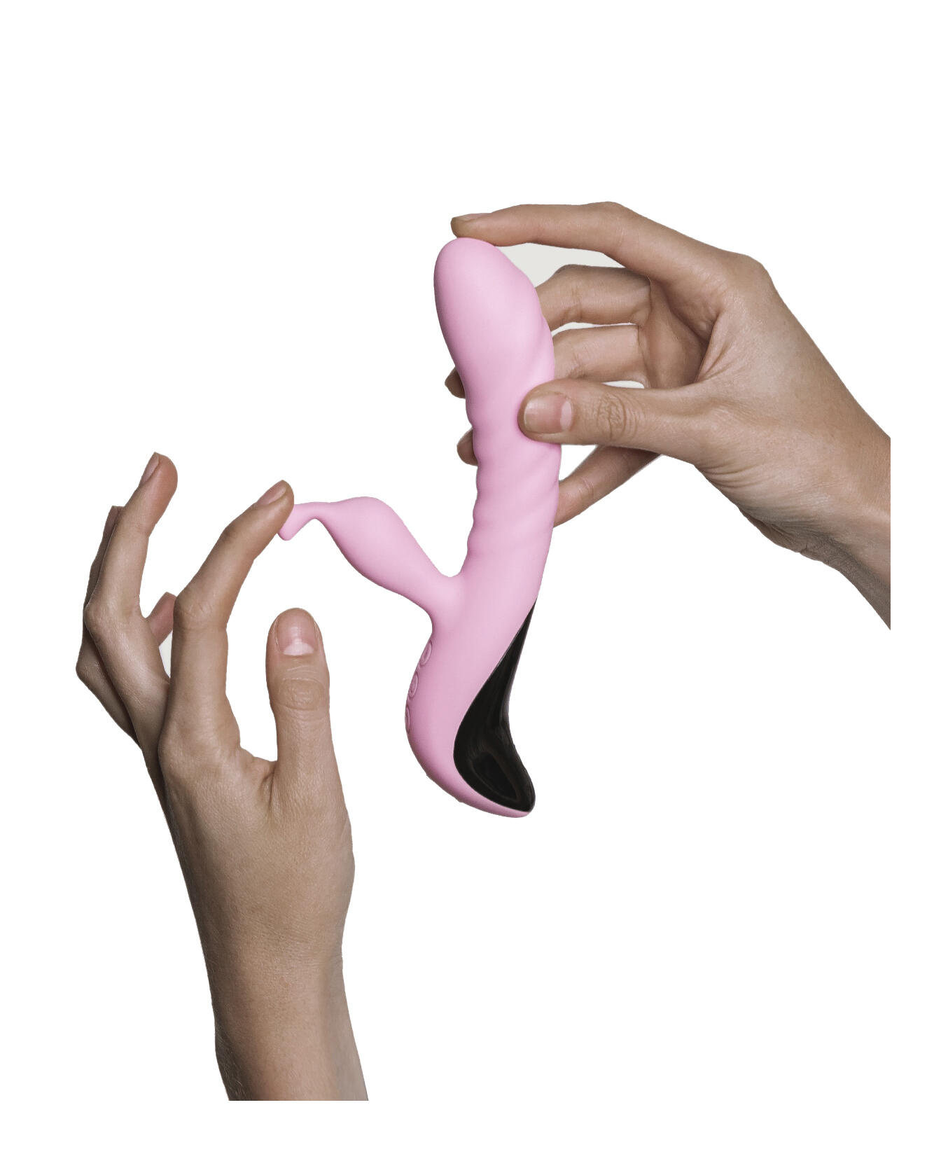 Вибратор-кролик c имитацией фингеринга Adrien Lastic Mini Trigger, розовый