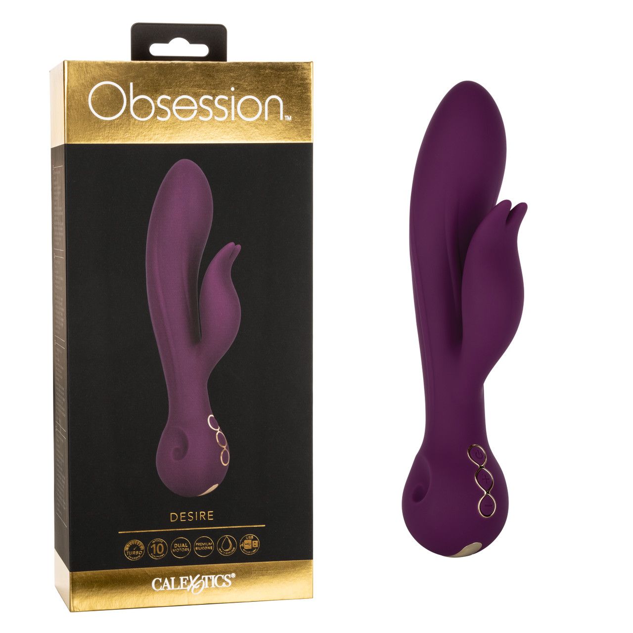 Вибратор-кролик CalExotics Obsession Desire, фиолетовый