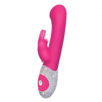 Вибратор кролик для G-точки The Rabbit Company The G-Spot Rabbit Crystalized, малиновый