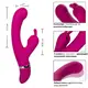 Вибратор-кролик с вакуумной стимуляцией CalExotics Foreplay Frenzy Bunny Kisser, малиновый