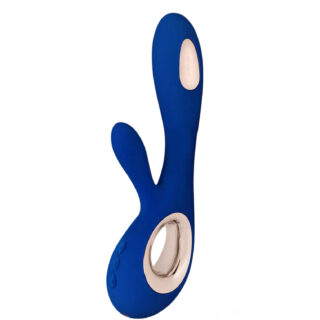Вибратор-кролик c имитацией фингеринга Lelo Soraya Wave, синий