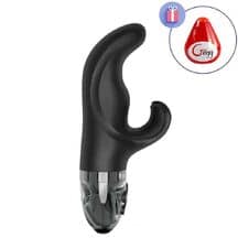 Вибратор-кролик с электростимуляцией Mystim Hop Hop Bob, черный