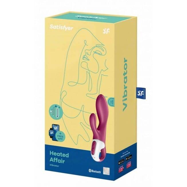 Вибратор-кролик с нагревом Satisfyer Heated Affair, бордовый - фото 2