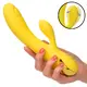 Вибратор-кролик с осцилляцией CalExotics California Dreaming San Diego Seduction, жёлтый