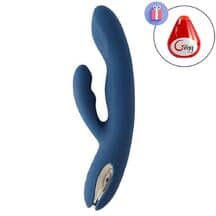 Вибратор-кролик с пульсацией Svakom Aylin, темно-синий