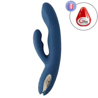 Вибратор-кролик с пульсацией Svakom Aylin, темно-синий