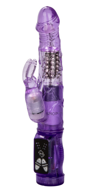 

Вибратор-кролик с ротацией и подвижными шариками CalExotics Petite Jack Rabbit, фиолетовый