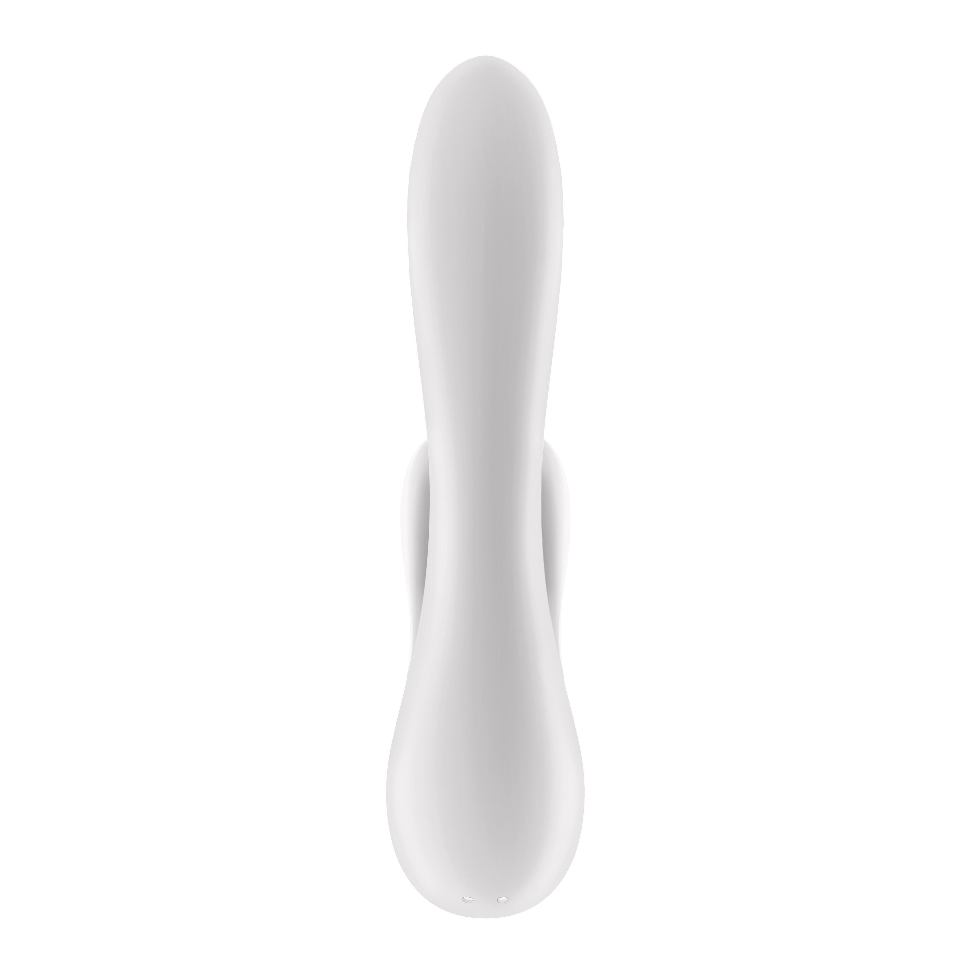 Вибратор-кролик Satisfyer Double Flex с двумя клиторальными отростками, белый