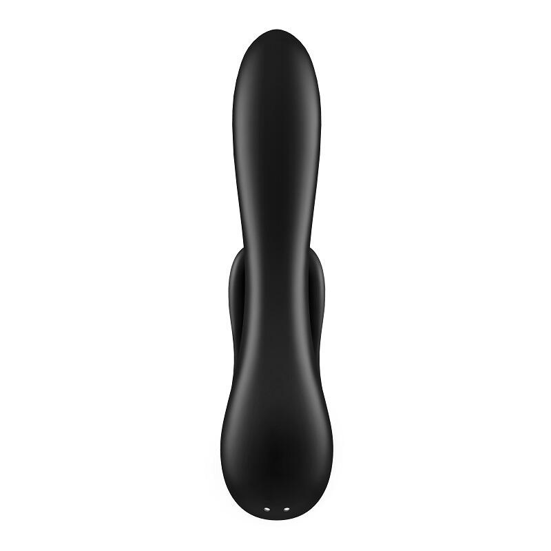 Вибратор-кролик Satisfyer Double Flex с двумя клиторальными отростками, черный