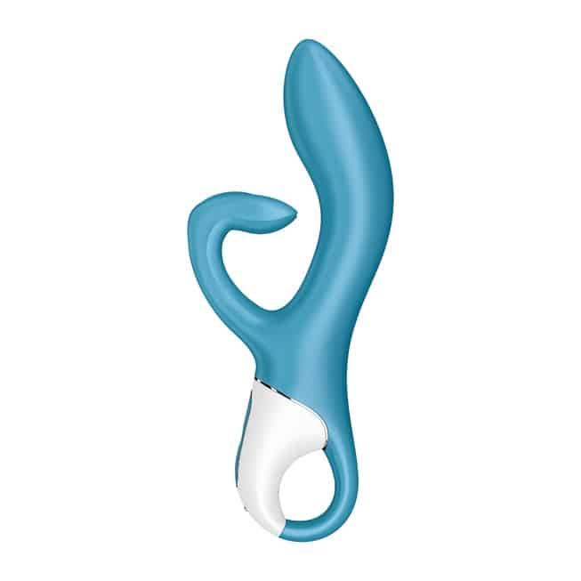 Вибратор-кролик Satisfyer Embrace Me с тремя клиторальными отростками, бирюзовый - фото 4