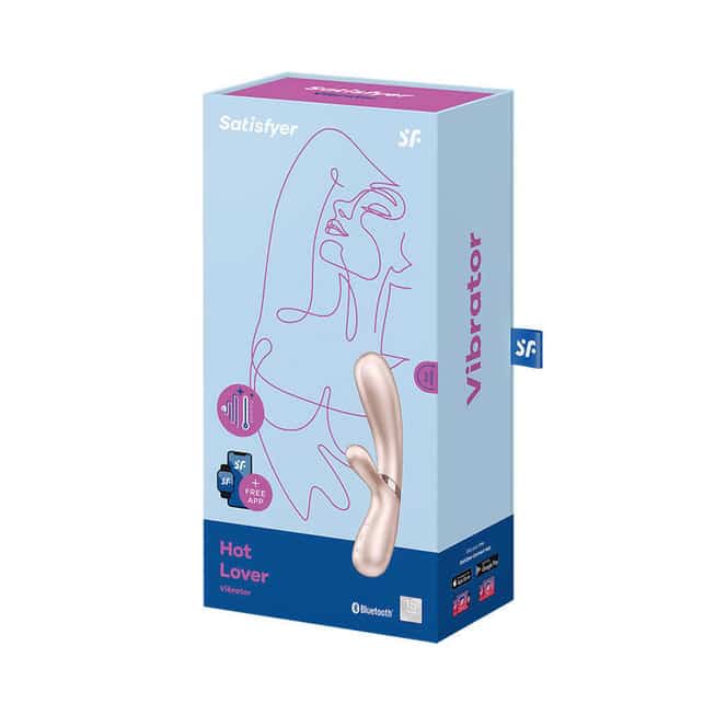 Вибратор-кролик с нагревом Satisfyer Hot Lover, золотистый - фото 2