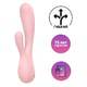 Вибратор-кролик Satisfyer Mono Flex, розовый