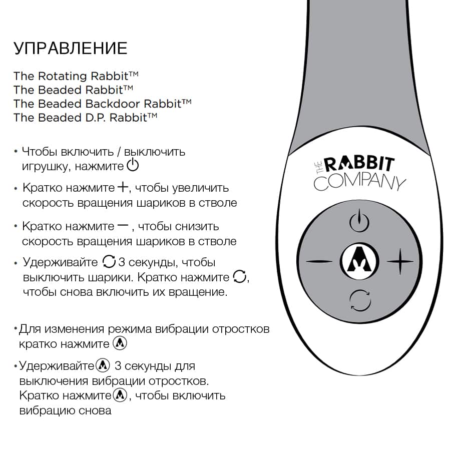 Вибратор-кролик The Rabbit Company The Beaded D.P. Rabbit с анальным стимулятором, розовый