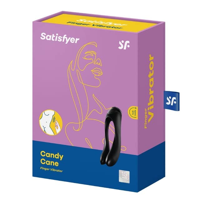 Мини-вибратор Satisfyer Candy Cane, черный от IntimShop