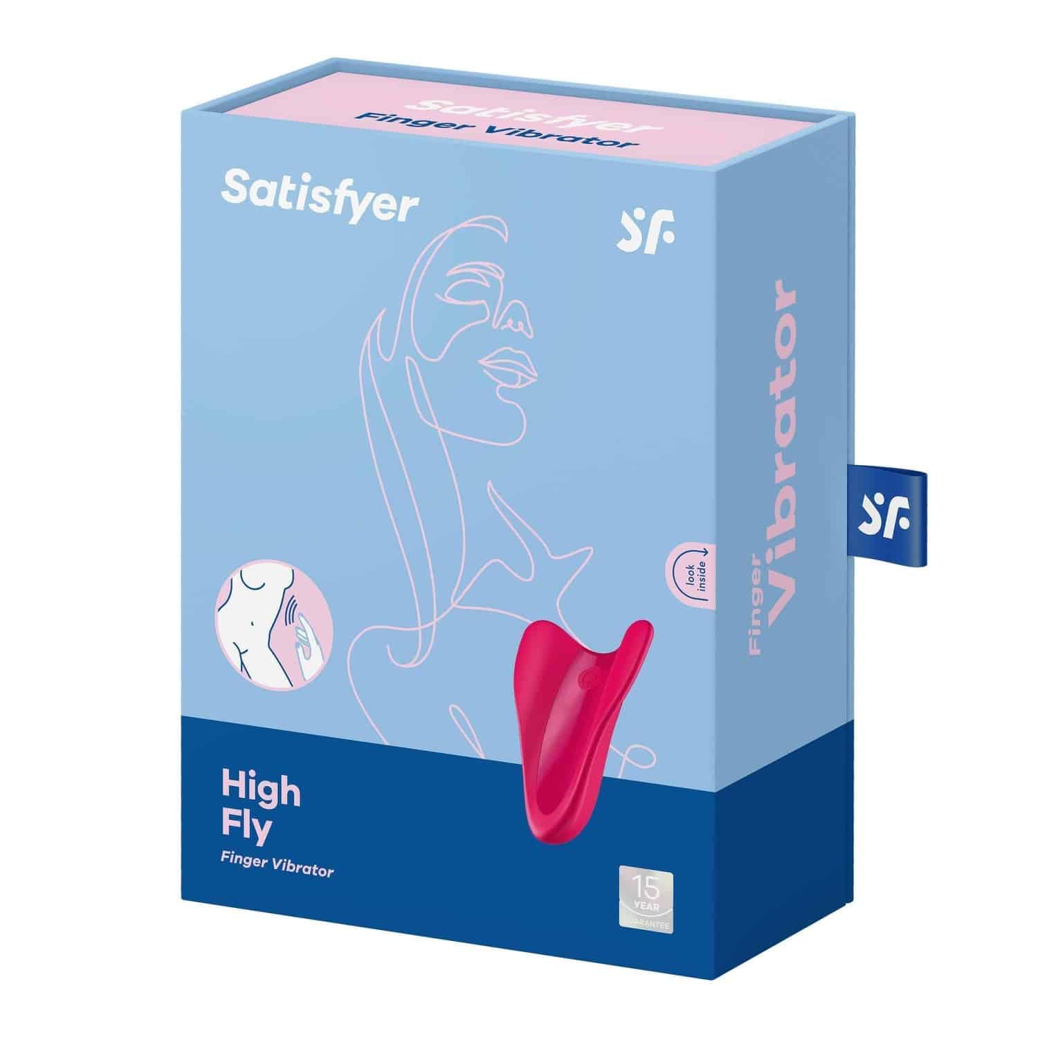 Мини-вибратор Satisfyer High Fly, красный