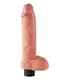Вибратор PipeDream King Cock 10 Vibrating Cock with Balls 26 см, телесный