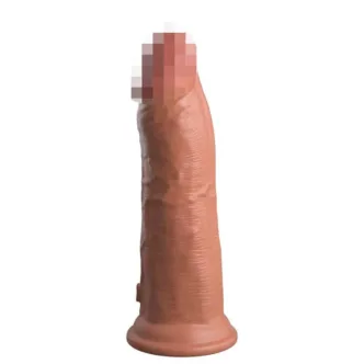 Вибратор PipeDream King Cock Elite 20 см, телесный, загорелый