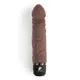 Вибратор PowerCocks Girthy 6.5" реалистичный 19 см, шоколадный