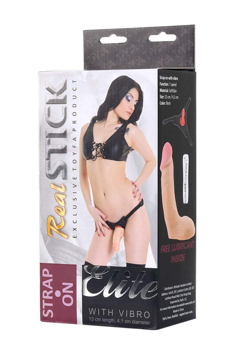 Страпон на трусиках ToyFa Realstick Elite Strap On, телесный