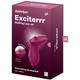 Вибратор с движущимся шариком Satisfyer Exciterrr, бордовый