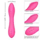 Вибратор с осцилляцией CalExotics California Dreaming Surf City Centerfold, розовый