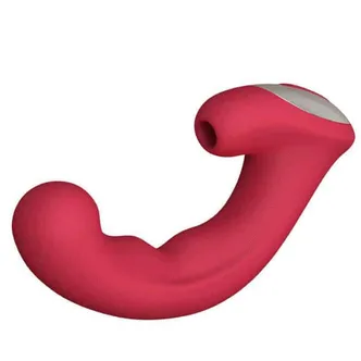 Вибратор с вакуумно-волновым стимулятором клитора Le Frivole Infinite Phoenix, бордовый
