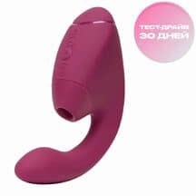 Вибратор с вакуумно-волновым стимулятором клитора Womanizer Next Duo, темно-розовый
