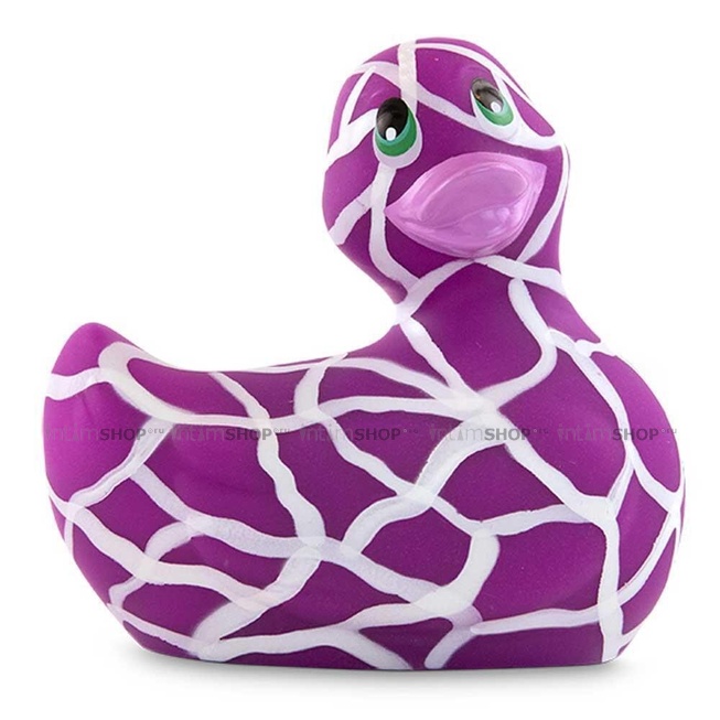 Вибратор-уточка Big Teaze Toys I Rub My Duckie 2.0, бело-фиолетовый