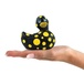 Вибратор-уточка Big Teaze Toys I Rub My Duckie 2.0, черно-желтый