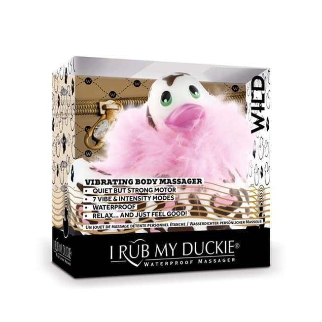 Вибратор-уточка Big Teaze Toys I Rub My Duckie 2.0, пантера от IntimShop