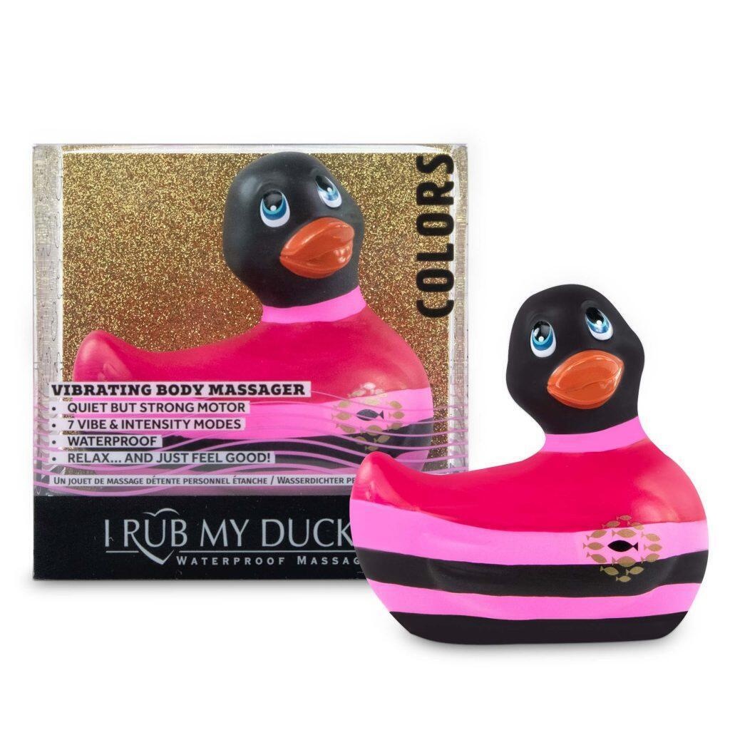 Вибратор-уточка Big Teaze Toys I Rub My Duckie 2.0, разноцветный