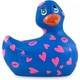 Вибратор-уточка Big Teaze Toys I Rub My Duckie 2.0, сине-фиолетовый