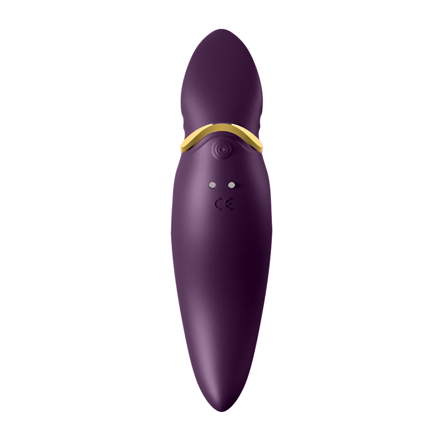 Клиторальный вибростимулятор с подвижным язычком Zalo Hero, фиолетовый