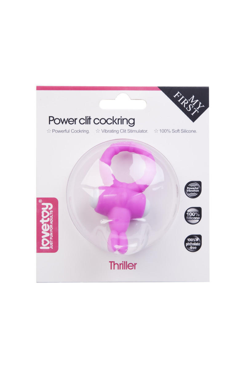 Виброкольцо для Пениса Power Rabbit Clit Cockring розовое