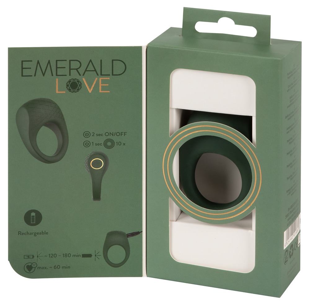 Виброкольцо You2Toys Emerald Love Luxurious, зеленое