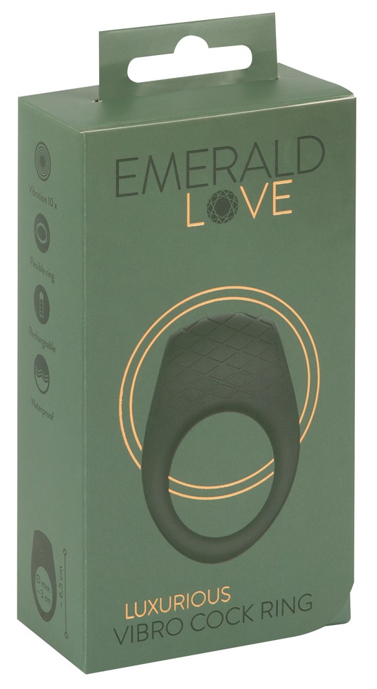 Виброкольцо You2Toys Emerald Love Luxurious, зеленое