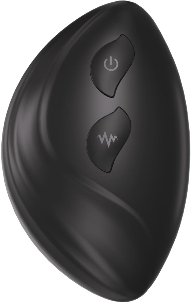 Вибромасcажер простаты Amovibe Hero с кольцом и пультом ДУ, черный