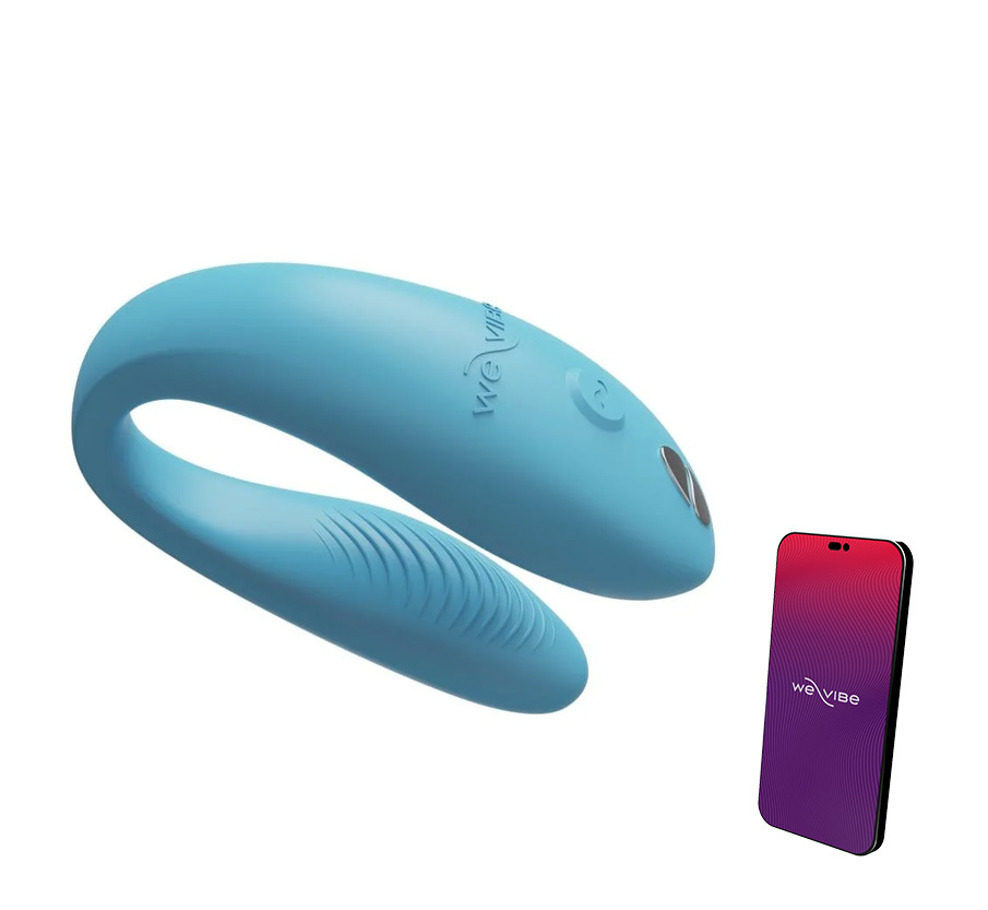Вибратор для пар We-Vibe Sync Go, голубой