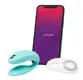 Вибромассажер для пар We-Vibe Sync с пультом ДУ, мятный