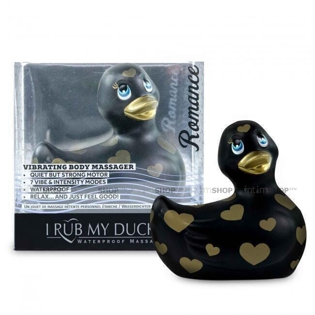 Вибратор-уточка Big Teaze Toys I Rub My Duckie 2.0 Romance, чёрный - фото 5
