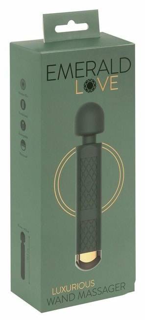 Вибромассажер Emerald Love Luxurious Wand, зеленый от IntimShop