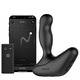 Вибромассажер простаты с вращающейся головкой Nexus Revo Stealth App с пультом ДУ, чёрный