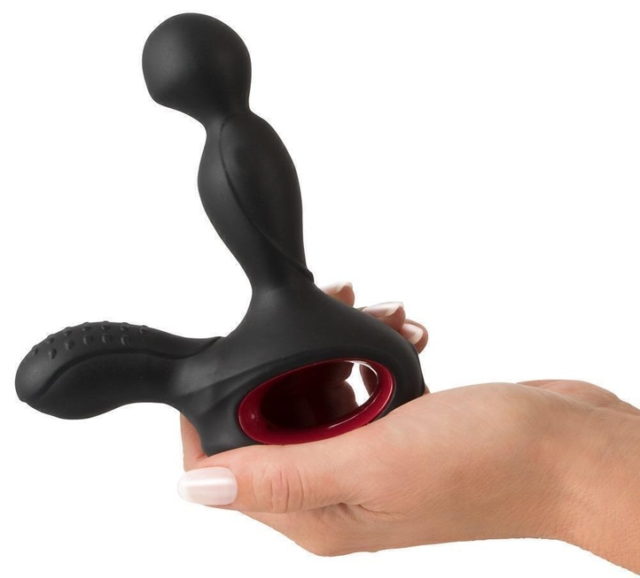 фото Вибромассажер простаты с нагревом и ротацией Silicone Prostate Plug и пультом ДУ