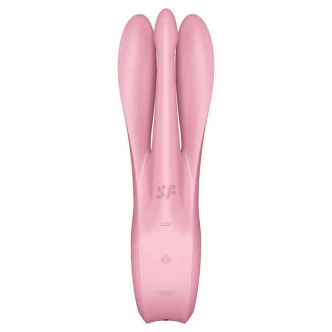 Вибромассажер Satisfyer Threesome 1 для стимуляции клитора и сосков, розовый - фото 4