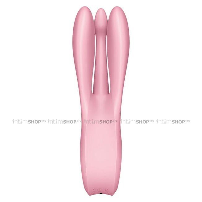Вибромассажер Satisfyer Threesome 1 для стимуляции клитора и сосков, розовый - фото 6