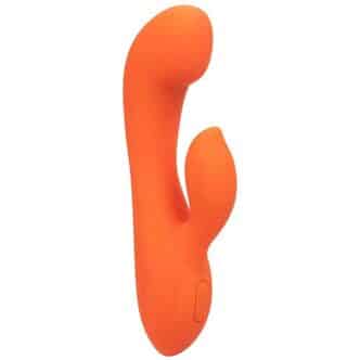 Вибратор-кролик CalExotics Stella Liquid Silicone Dual “G”, оранжевый